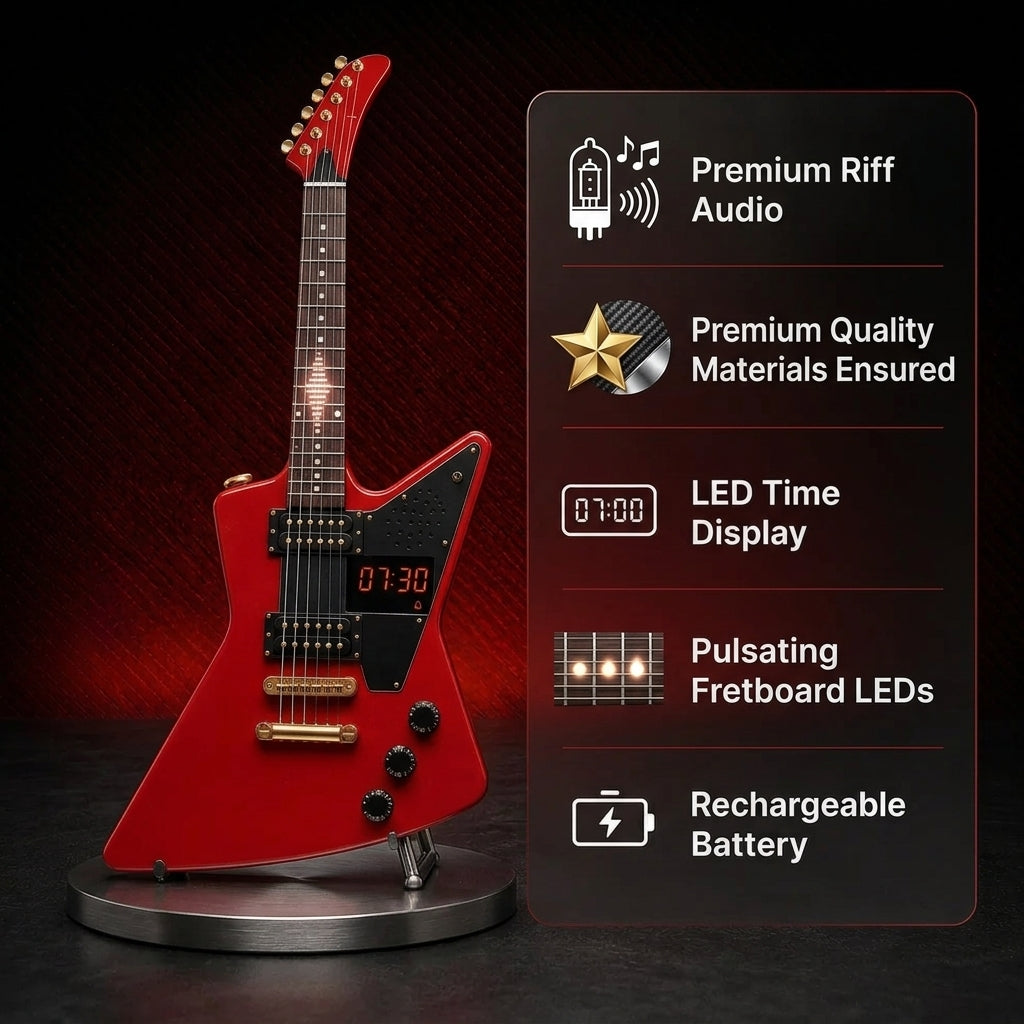 RIFFRISE™ Guitar Alarm Clock