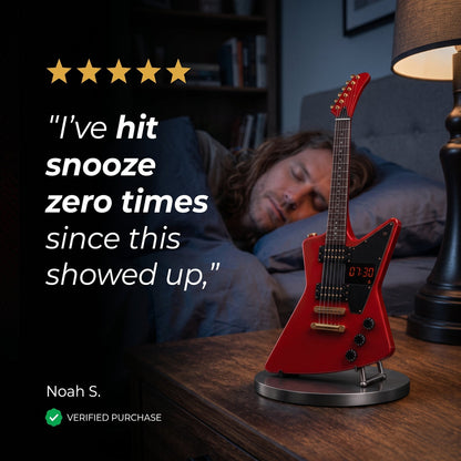 RIFFRISE™ Guitar Alarm Clock