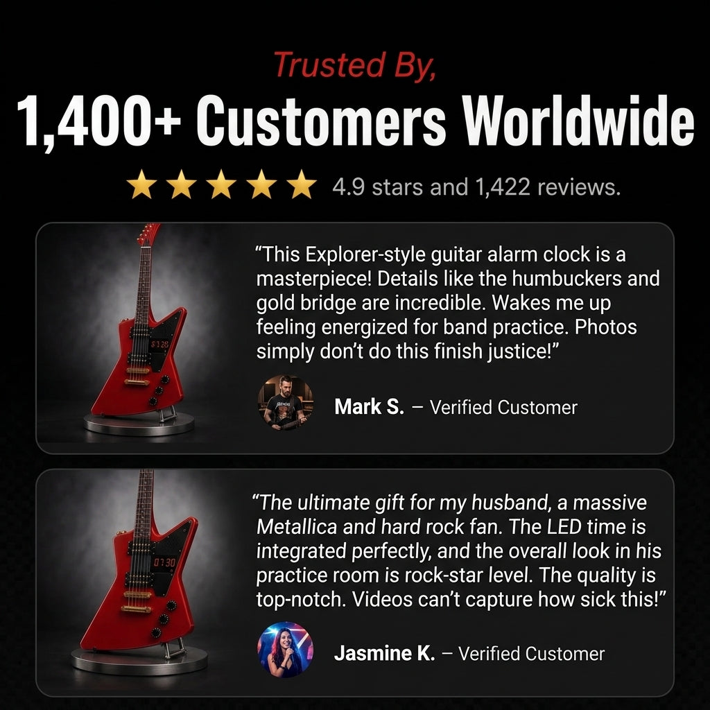 RIFFRISE™ Guitar Alarm Clock